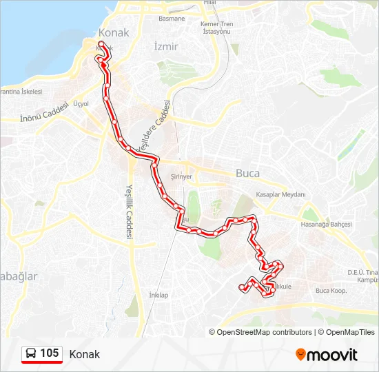 105 Çamlıkule Konak Arası Otomobil Yolculuğunda Kesin Süre [2026] - Kapak Görseli